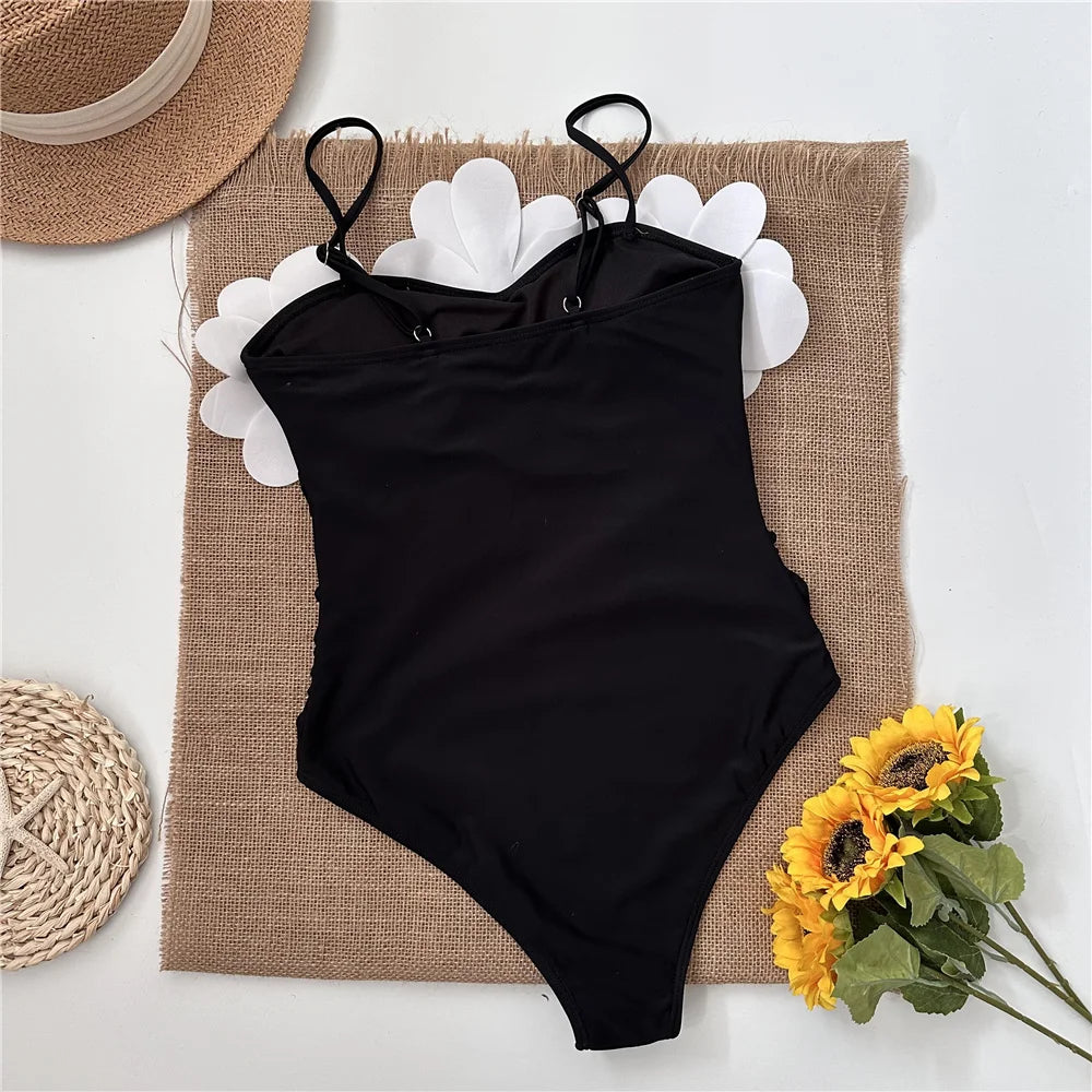 2024 New One Piece Swimsuit For Women Luxury Swimwear Flower Bikini Set Woman High Waist Biquini Sexy Beachwear Female Monokini