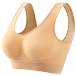 Women Wide Strap Seamless Tank Bra Without Pads Plus Size Knit Sports Bralette Wireless Bra Vest Crop Top Sexy Lingerie S-5XL