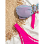 Sexy Bandeau With Skirt Splicing Bikini Female Swimsuit Women Swimwear Three-Pieces Bikini Set Bather Bathing Suit Swim V5640