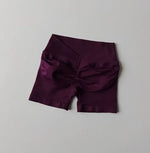 High-Waisted Peach Butt-Lifting Fitness Gym Sports Shorts for Women Tight-Fitting Belly-Control Outdoor Running Training Yoga
