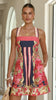 Fashion Color Bohemian Style Print Dress Women Summer New A-line Sleeveless Short Dresses Vacation Commuting Clothing Vestidos