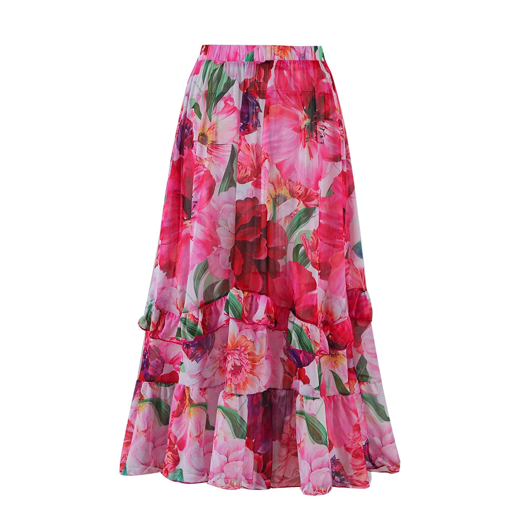 2025 Floral Cover Up Swimsuit Skirt Women Swimwear Patchwork Bathing Suit Sliming Monokini Swimsuit Solid Padded Swimming Suit