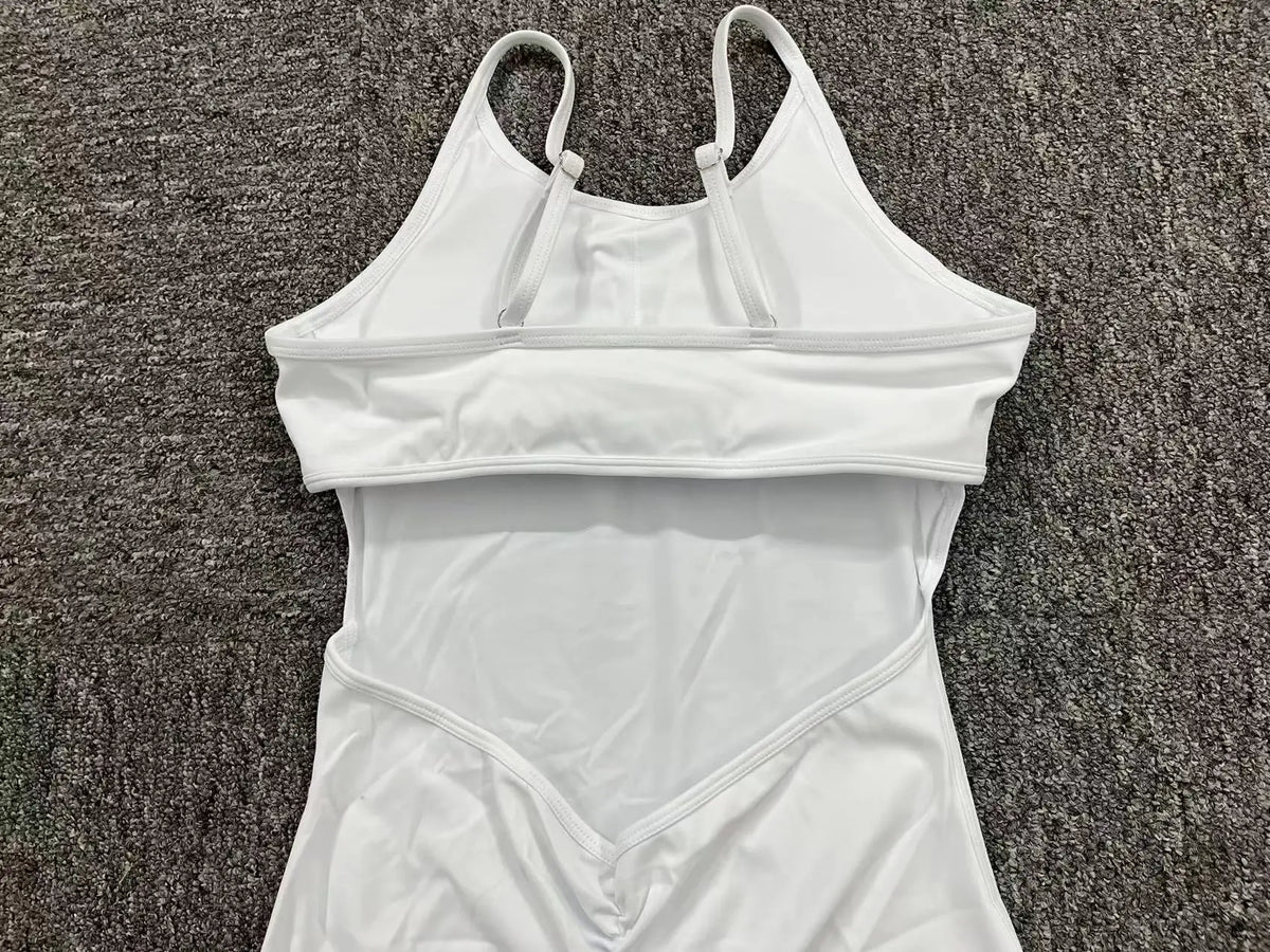 Yoga Jumpsuit Seamless Sports Jumpsuit Set Woman Gym Short Sets Backless Fitness Suit Elastic Workout Clothes for Women Bodysuit