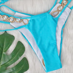 Sexy Halter Jewelled Diamond Bikini Women Swimsuit Female Swimwear Two-pieces Bikini set High Cut Bather Bathing Suit Swim Lady