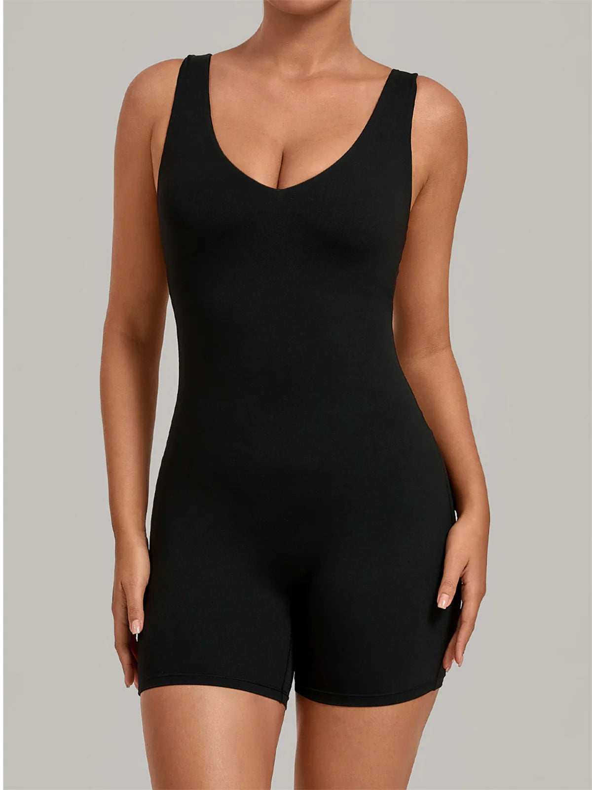 New Summer U-neck Beautiful Back Yoga Jumpsuit Women Sleeveless Tight Sports One Piece Suit Outdoor Gym Running Fitness Overalls