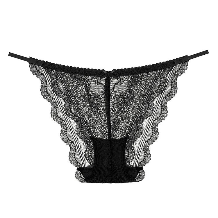 Deep U Backless Bralette Triangular Soft Seamless Underwear for Women Sexy Lace Bra Ladies Low Back Transparent Bras Tank Tops