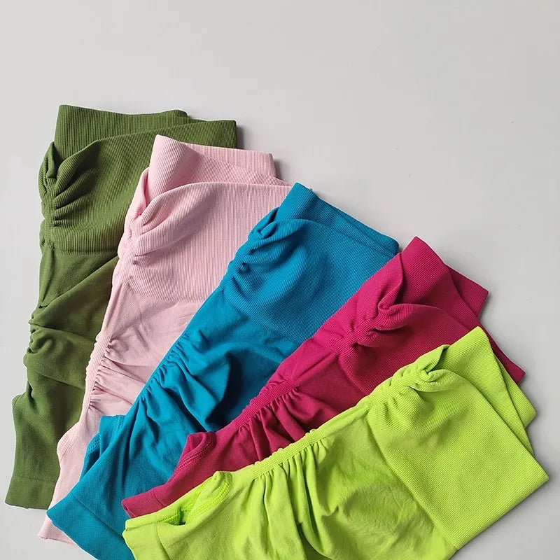 Women's High Waist Sports Shorts Slimming Peach Hip Lifting Running Cycling Gym Tight Three Point Speed Drying Short Pants