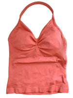 Longline Gym Top Women Clothes Sports Shirts Yoga Crop Top Vest Sports Bra Padded Halter Fitness Backless Workout Tank Top Woman