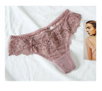 Lace Sexy Girls G String Panties Women Briefs Transparent Thong Thin Hollow Out Underwear Female Low Waist Lingerie Size S-XL
