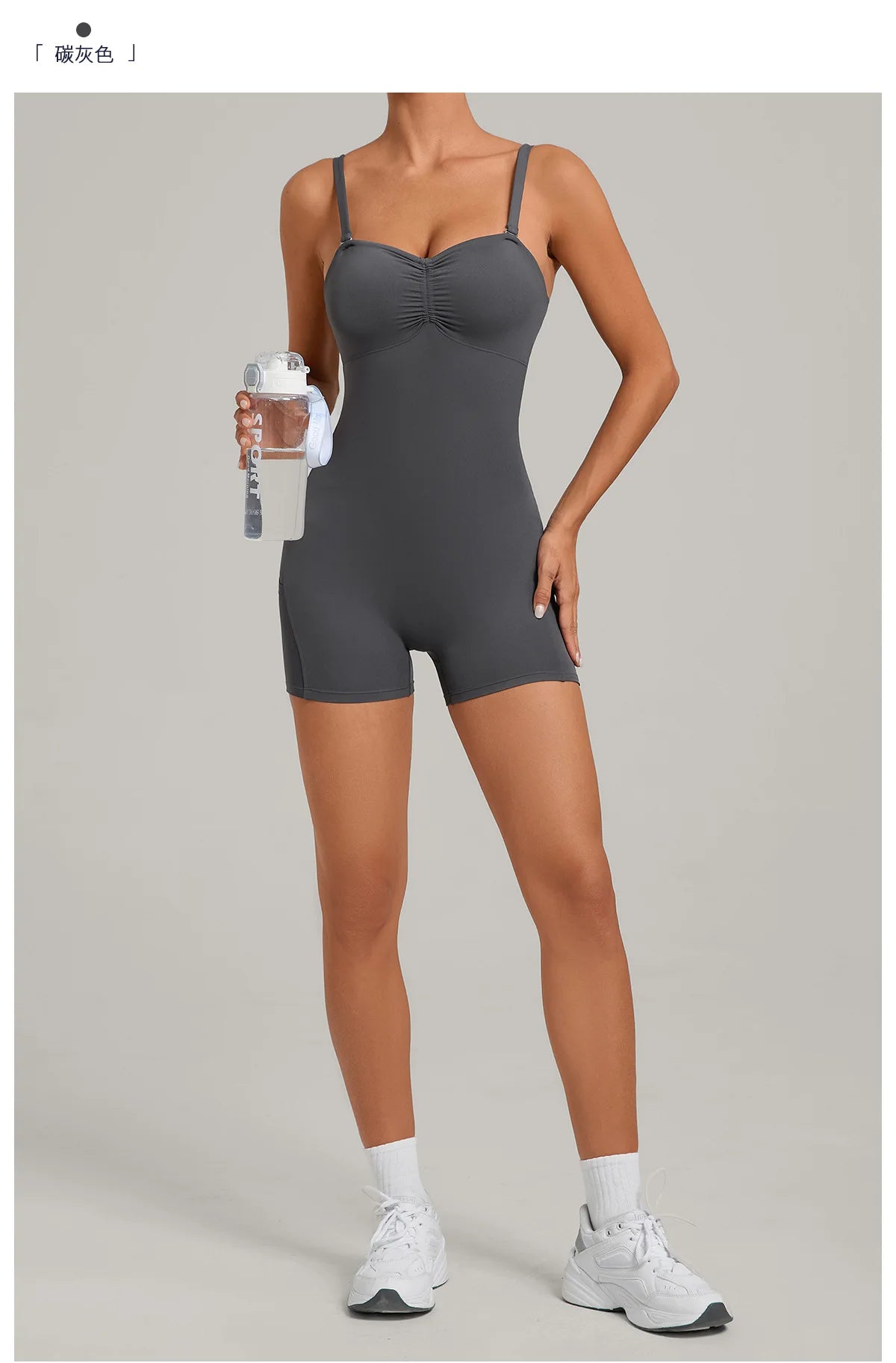 Outdoor Backless Yoga One Piece Suit Women Multiple Wearing Methods Sleeveless Slim Fit Pocket Stretch Sports Fitness Jumpsuit