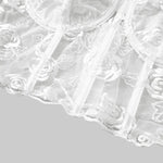 Phantasy Sexy Lace See through Crop Top Women Fashion Floral Embroidery Black Tank Top Night club Dress up 2026 Summer Outfit