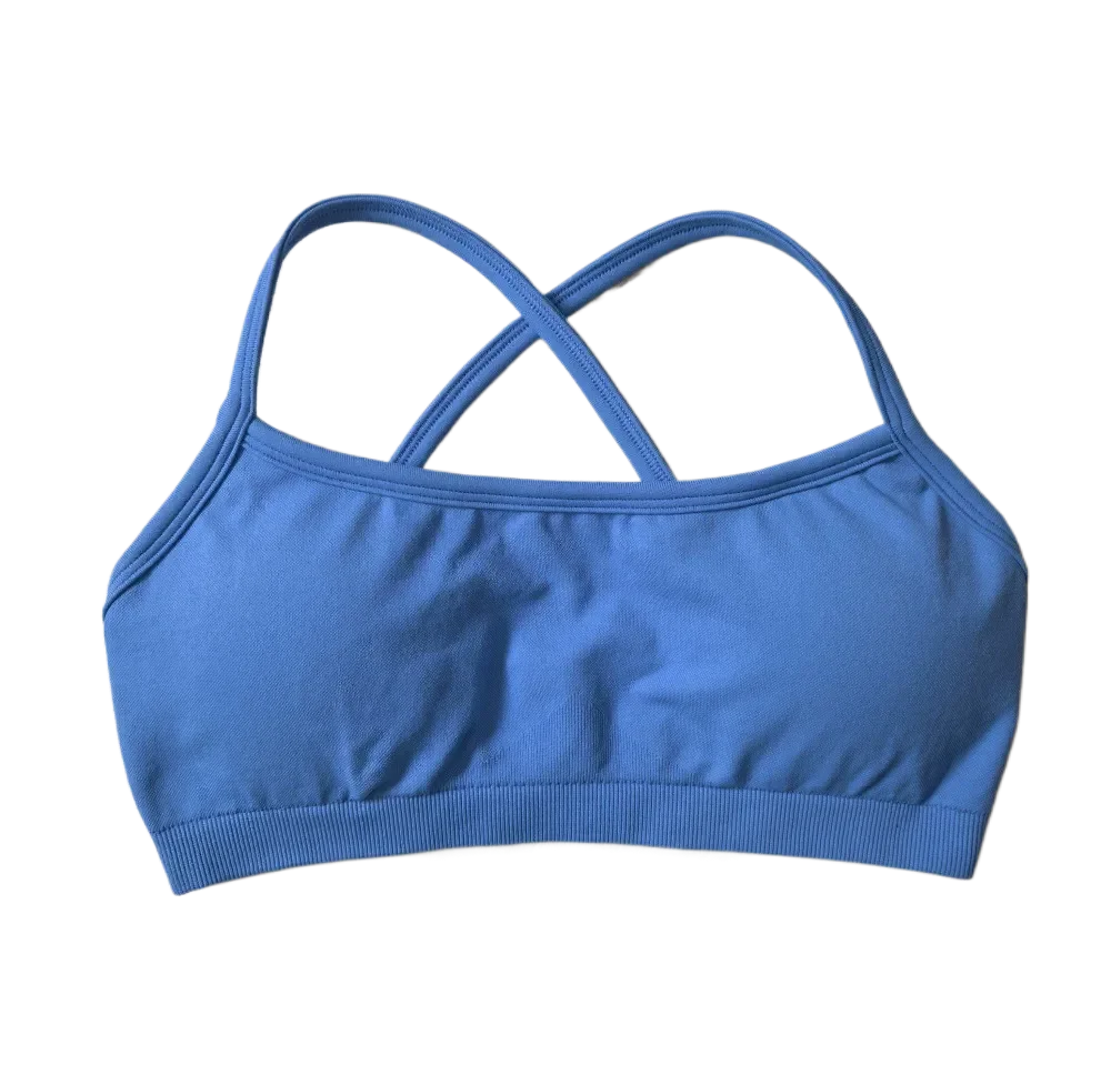 Sports Bra Women Padded Yoga Top Seamless Gym Bra Top Back Cross Workout Tank Top Push Up Fitness Crop Top Running Underwear