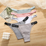 5PCS Women Cotton Maillard Brazilian Sexy Panties Breathable Low Waist Female Underwear Soft Solid Color Intimates High Elastic