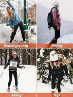 Women's Thick Soft Cross-Waist V-Waist Tummy-Control Fleece Yoga Leggings - Thermal Running Workout Slimming Tights,Jeans(New)