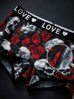 Women's Boyshort Underwear High Waist Seamless Panties Skull Tummy Control Comfortable Ladies' Lingerie 1XL-4XL
