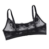 1pcs Plus Size 1XL-4XL Sexy Lace Women's Bras No Pad Breathable Sexy Lingerie 3/4 Cup Black Female Underwear Perspective Bra