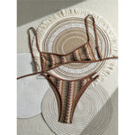2026 Striped High Leg Cut Brazilian Bikini Female Swimsuit Women Swimwear Two-pieces Bikini set Bather Bathing Suit Swim V8216