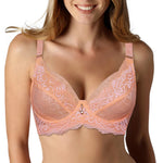 Bras For Women Underwear Lace Sheer Sexy Lingerie Tops Deep V Sexy Bra Big Plus Size Brassiere