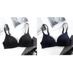2Pcs/Set Push Up Bra Padded Bras For Women Non-wire Brassiere Sexy Lingerie Solid Color 3/4 Cup Underwear Comfort Intimates