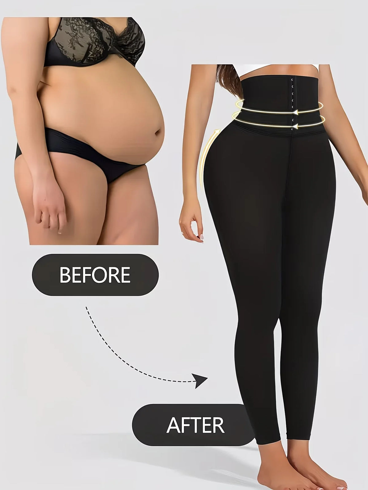 Womens High Waist Shaping Legging Tummy Control Butt Lifting Stretch Yoga Pant Training Sports Slimming Belly Plus Size Trousers