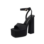 NASBAVI 2025 Women's Summer New Style Super High Heels Waterproof Terrace Trendy Glitter T-Stage Fashion Sandals Wedding Sandals