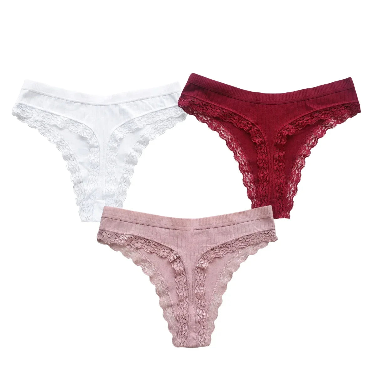3Pcs/Set Cotton Panties Women G-string Female Underpants Sexy Lingerie Seamless Underwear Low Rise Panties M-XL Intimates