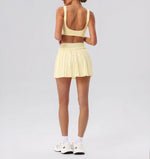 2026 Summer Tennis Short Skort Women Quick Drying High Waist and Abdominal Compression Lace Ruffles Yoga Golf Pleate Mini Skirt