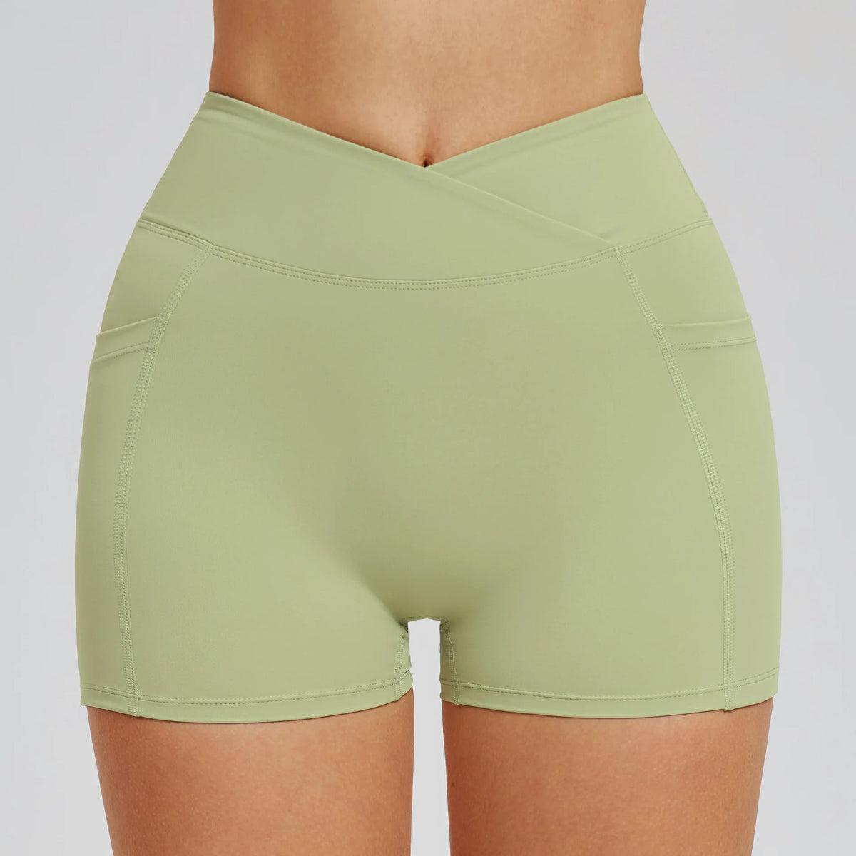 High Waist Yoga Shorts Naked Feeling Fitness Tights Women Sport Biker Shorts Tummy Control Short Legging Female Slim Yoga Shorts