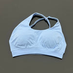 HISTELLO Impacts Asymmetric Sports Bra Women Seamless Yoga Underwear Adjustable Backless Halter Top Workout Running Gym Bra