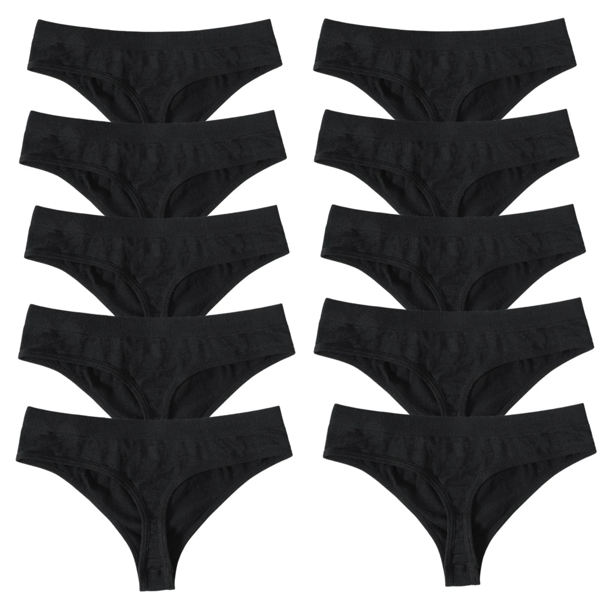 10Pcs/Set Seamless Thongs G-String Women Panties Sexy Underwear Female Underpants Sexy Lingerie Low Waist Sport Bottoms M-XL