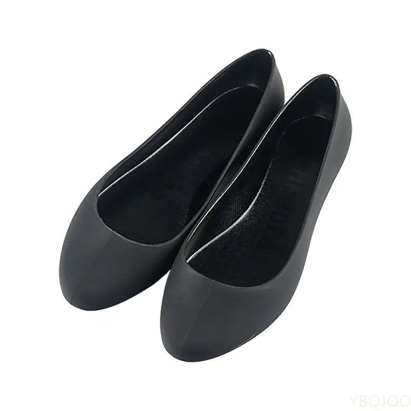 New ladies sandals soft pvc plastic flat non-slip women flat shoes 2022
