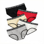 Women's High Waist PantiesLetter Elastic Waistband Soft Ribbed Fabric Comfortable Briefs for Daily Wear women bra K2809