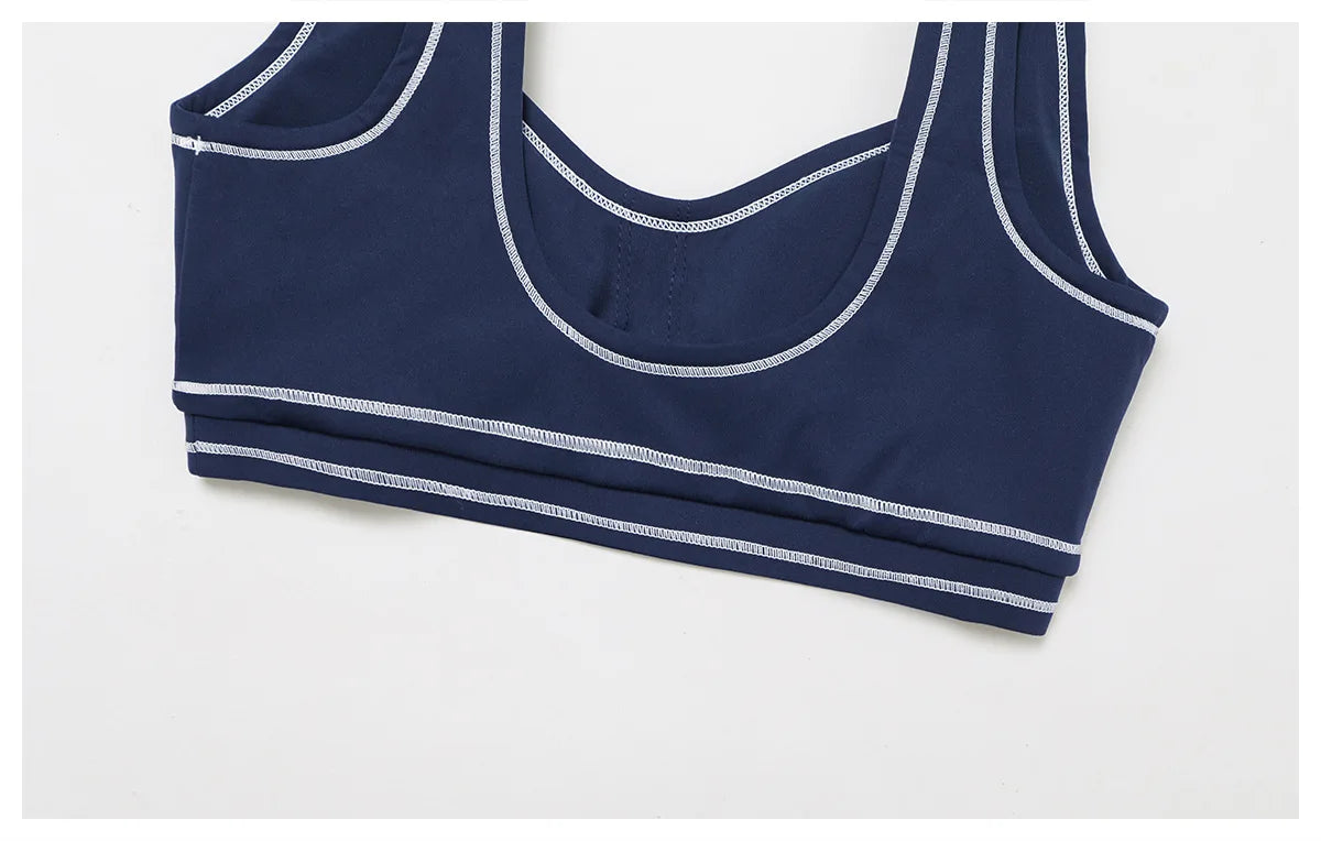 Women Shockproof Sports Bra Gym Fitness Running Yoga Vest Female Integrated Pilates Training Workout Breathable Sports Underwear