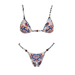 Floral 3Pcs Bikinis Sexy Women Swimsuits Female Push Up Swimwear Micro Bikini Set Bathingsuit Swim Suit Beachwear Print Biquini