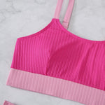Strappy Bikinis 2026 Women High Waist Swimwear Female Sexy Swimsuit Solid Bathers Bathing Swimming Swim Suit Beachwear Summer