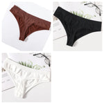 3PCS/Set Seamless Thongs Women Panties G-String Sport Underwear Female Sexy Lingerie Low Waist T-Back Underpants M-XL Intimates