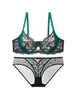 Sheer Lace Teddy Lingerie Set Panty Sexy Bra & Panty Set Ultra Thin Comfortable Summer Wear S-3XL BC Sexy Gift Sexy Tushy MOYISU