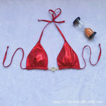 Micro Bikinis New Sexy Women Swimsuit Female Push Up Swimwear Solid Geen Bikini Set Bandeau Biquini Bathing Suit Beachwear