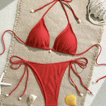 DEKA Solid Shell String Bikini Set Women Luxury Push Up Bra Tie Side Thong Swimsuit Brazilian Beach Bathing Suit Micro Swimwear