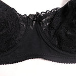 Beauwear Ultra Thin Unlined Bralette For Women Plus Size Lace bras With Frame Full Cup Minimizer Bras 85D 90D 95D 100D 105D 110D