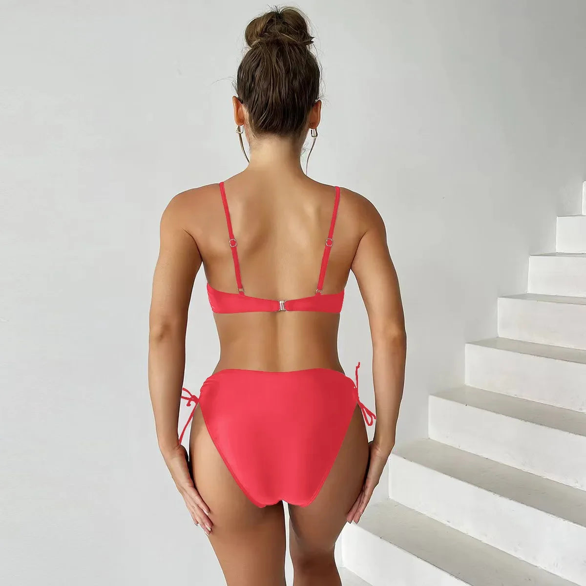 2024 Sexy Black One Piece Swimsuit Cut Out Bandage Trikini Swim Bathing Suit Monokini Push Up Brazilian Swimwear Women Bodysuit