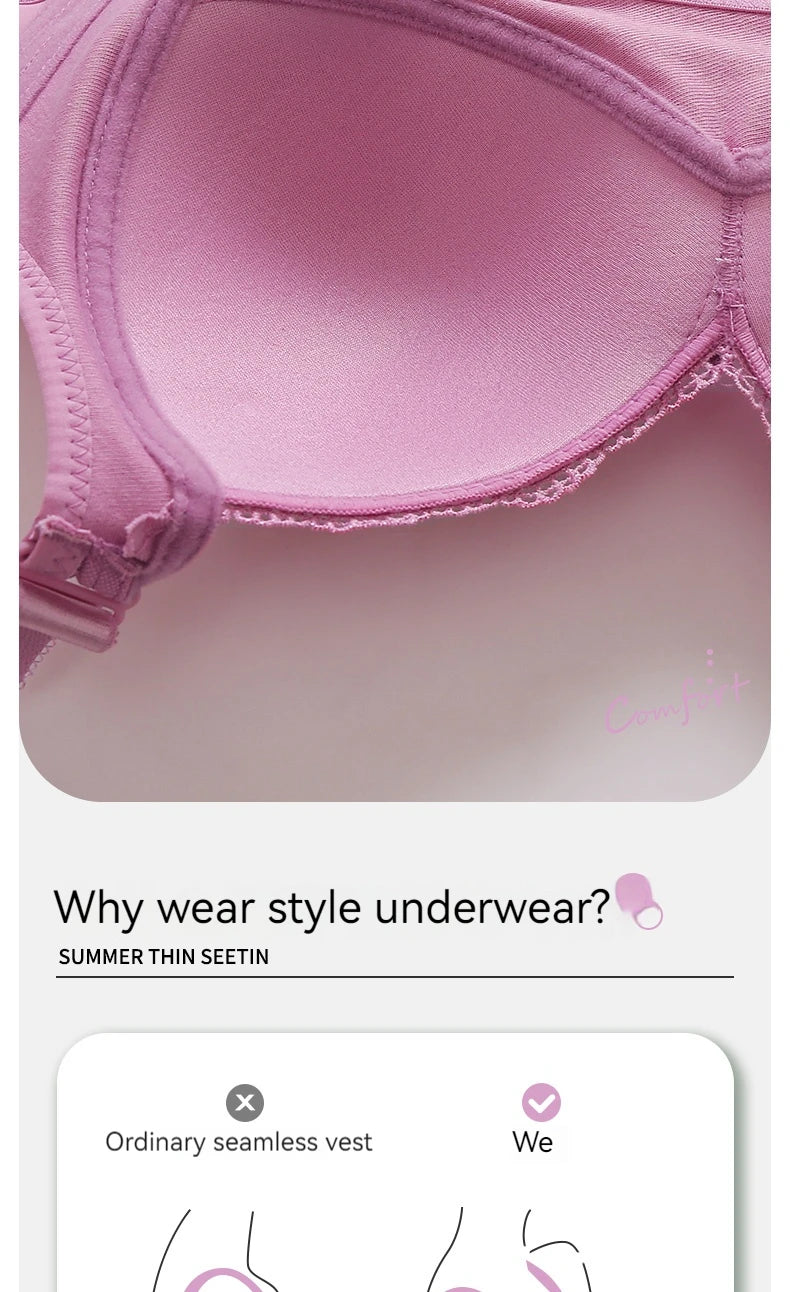 Womens Lace Bras Ultra-Thin Perspective Bralette Deep V Bra Sexy Lingerie Tops Plus SizeCup Mom's underwear active bra