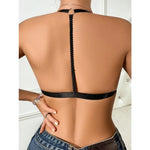1pcs Sexy Backless Women Bras Intimate Lingerie Removable Female Underwear Breathable Push Up Brassiere Deep V-neck Wireless Bra