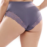 Beauwear Plus Size Women Panties Floral Lace Smooth Polyester Sexy Lace High-Rise Briefs Underwear 3XL-5XL