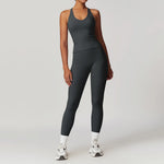 Yoga Set 2PCS Women Tracksuit Nude Feeling Workout Sets Gym Clothes Push Up Fitness Running Sportwear Sport Bra Leggings Suit