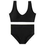 Sexy Lingerie Set Underwear Women Seamless Push Up Sports Bra High Waist Panties Solid Bras Brief Sets Sujetadores Soutien Gorge