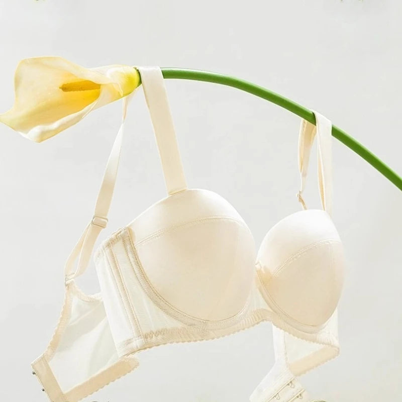 Smooth Minimizer Bra for Women Full Coverage Side Support Anti Sagging Wireless Lingerie Comfortable T-Shirt Bras Underwear