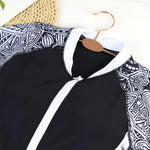 2024 One Piece Surfing Swimsuit Women Rash Guard Sexy Swimming Sport Print Sleeveless Swimwear Monokini Bathing Suit Femme