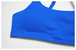 Backless Yoga Bra Woman Gym Tops Sports Bra Strap Cross Back Womens Underwear Adjustable Shoulder Strap Inner Padded Yoga Vest