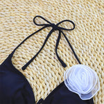 3D Floral Print Brazilian Micro Bikini Set Solid Color Sexy Women's Biquini Beachwear Swimming Suit for 2025